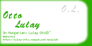 otto lulay business card